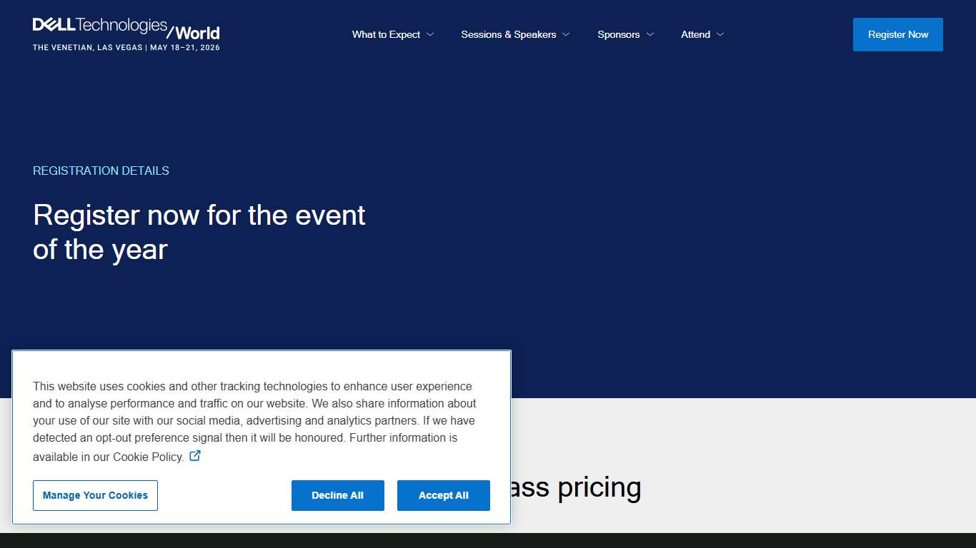 Registration Details Dell Technologies World 2026 Dell Canada